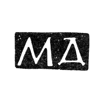 Master's Mark of Dmitriev M. - Moscow - initials "MD" - 1854-1877