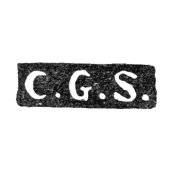 Maker's Mark of Master Sylumd Karl Gustav - Leningrad - initials "C.G.S."