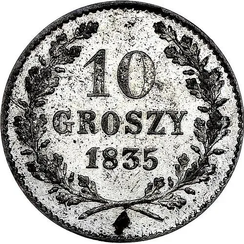 10 грошей 1835, WOLNE MIASTO KRAKOW