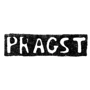 Master's Mark of Johann Christian Pragst - Leningrad - Initials "PRAGST"