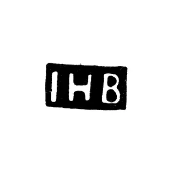 Master's Mark of Blom Johann Henrik - Leningrad - initials "IHB"