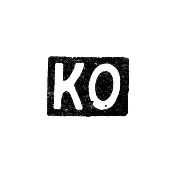 Hallmark of an Unknown Master from Ordzhonikidze - Initials "KO" - 1908-1917