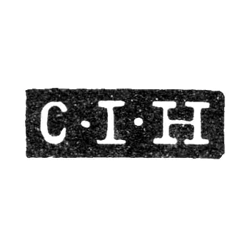 Master's Mark of Karl Johann Hörnstedt - Saint Petersburg - Initials "C-I-H"