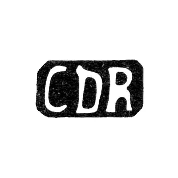 Master's Mark of Reveldt Christian Diedrich - Riga - initials "CDR" - 1793