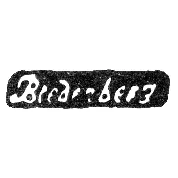 Maker's Mark of Karl Frederik Bredenberg - Leningrad - initials "Bredenberg"