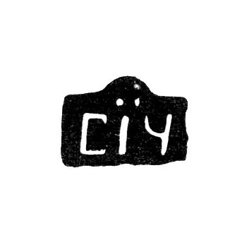 Mark of an Unknown Moscow Master - Initials "SICH" - 1704