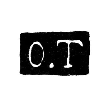 Клеймо мастера Тьюсман Отто Фредерик - Ленинград - инициалы "O.T"