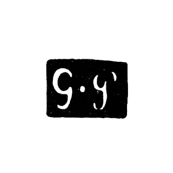 Master's Mark of Grigory Andreev Plotov - Moscow - initials "G-P"