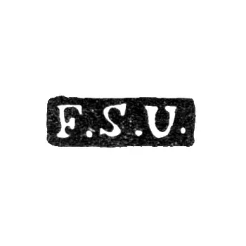 Master's Hallmark of Uvarov Fedor Stepanovich - Leningrad - initials "F.S.U."