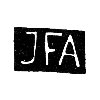 Клеймо мастера Андреев Иван Федоров - Москва - инициалы "JFA" - 1883-1896 гг.