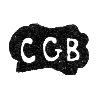 Maker's Mark of Master Berg Christian Gottfried - Tartu - Initials "CGB" - 1746
