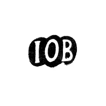 Master's Mark of Johann Otto Bielefeld - Tallinn - initials "IOB" - 1779-1790