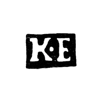 Mark of an Unknown Moscow Master - Initials "K-E" - 2nd Half of the 18th Century