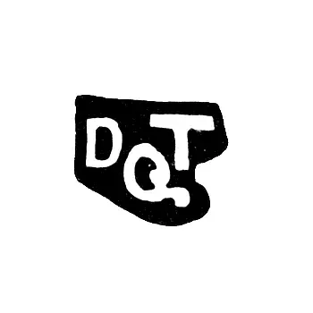 Клеймо неизвестного мастера Москвы - инициалы "DQT" - 1720 г.