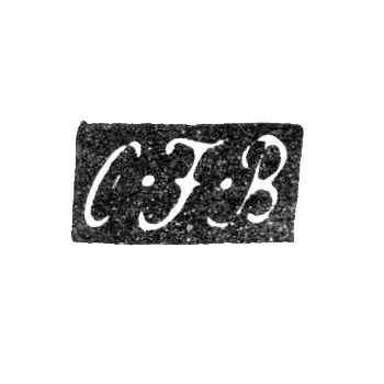 Maker's Mark of Master Björkman Karl Frederik - Leningrad - initials "C-F-B"