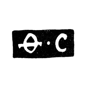 Клеймо неизвестного мастера Новгорода - инициалы "Ф-С" - 1758 г.