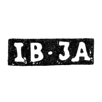 Master's Mark of Ivan Zaitsev - Moscow - initials "IB-JA"