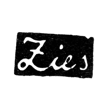 Клеймо мастера Циес - Москва - инициалы "Lies" - 1817-1819 гг.