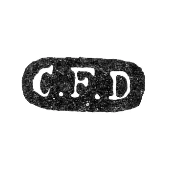 Клеймо мастера Девиц Карл Фридрих - Ленинград - инициалы "C.F.D"