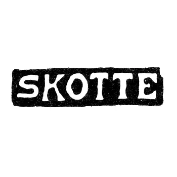 Master's Mark of Skotte Thomas - Leningrad - Initials "SKOTTE"