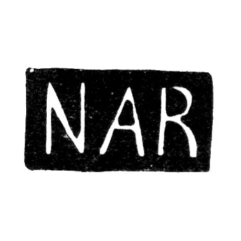 Hallmark of an Unknown Moscow Master - Initials "NAR" - 1874