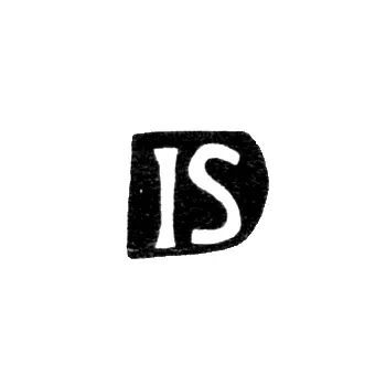 Master's Mark of Johann Spannier - Riga - initials "IS"