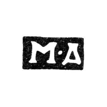 Mark of an Unknown Moscow Master - Initials "M-D" - 1790-1793