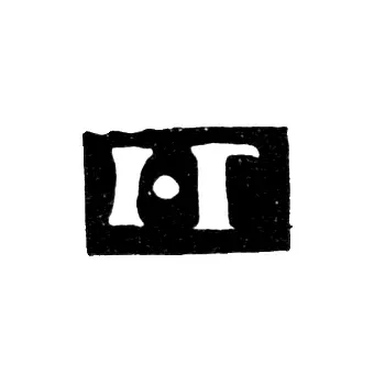 Master's Mark of Ivan Gertsovsky - Novgorod - initials "I-G" - 1808-1809