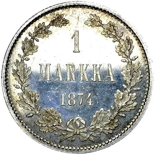 1 марка 1874, S
