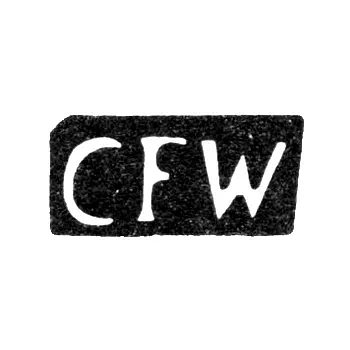 Клеймо мастера Вальтер Карл Фридрих - Рига - инициалы "CFW" - 1797 г.