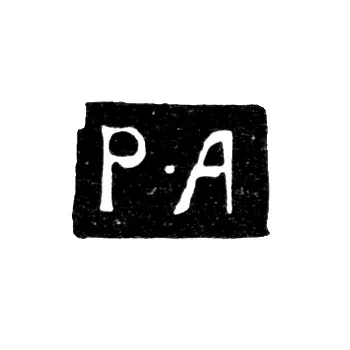 Master's Mark of Artemiev Rodion - Yaroslavl - initials "R-A" - 1795