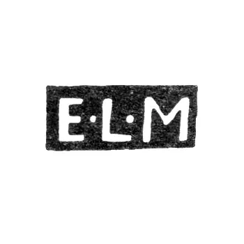 Hallmark of an Unknown St. Petersburg Master - Initials "E-L-M" - 1780-1782