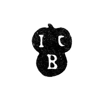 Клеймо мастера Борровский Иоган Кристоф - Рига - инициалы "ICB"