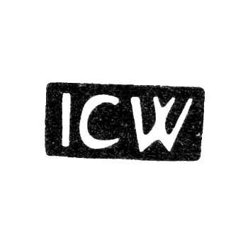 Master's Mark of Johann Karl Wichmann - Riga - Initials "ICW" - 1797