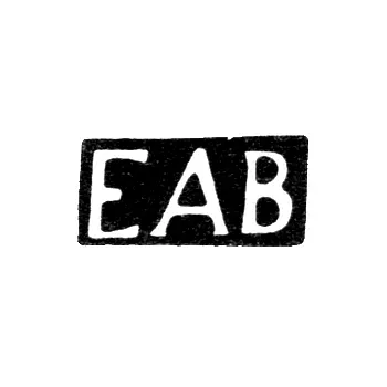 Master's Mark of Eduard August Bauer - Tallinn - initials "EAB" - 1830-1855
