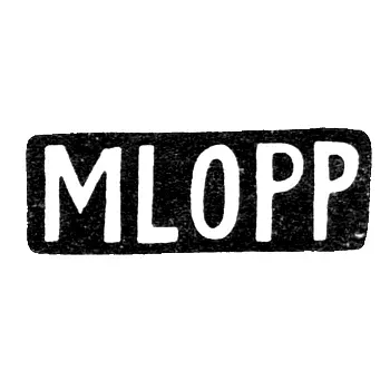 Master's Mark of Lopp M. - Pärnu - Initials "MLOPP" - 19th Century