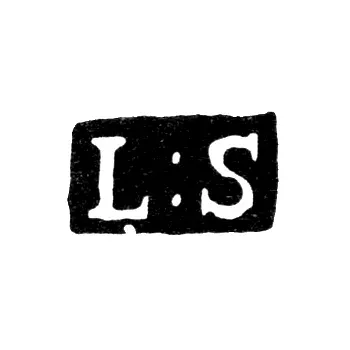 Клеймо мастера Смедберг Израель Людвиг - Ленинград - инициалы "L:S"