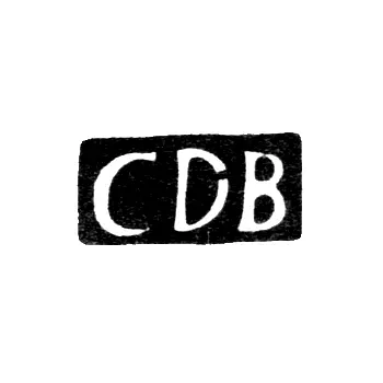 Master's Mark of Bauer Karl Daniel - Tallinn - initials "CDB" - 1798-1815