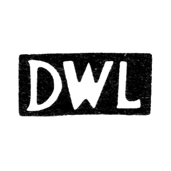 Master's Mark of Lundberg Daniel Wilhelm - Tallinn - initials "DWL" - 1756-1802