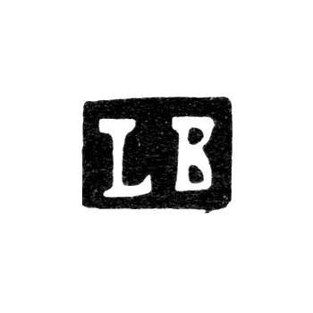 Клеймо неизвестного мастера Риги - инициалы "LB" - 1919-1940 гг.
