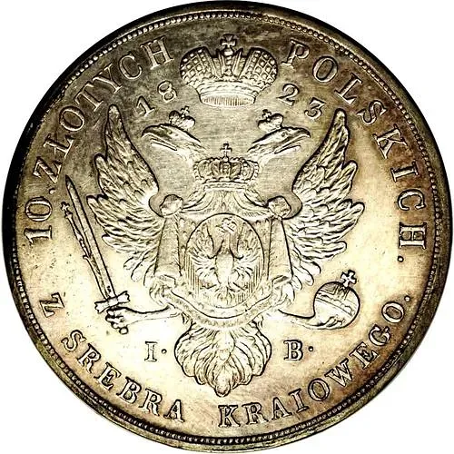 10 злотых 1823, IB