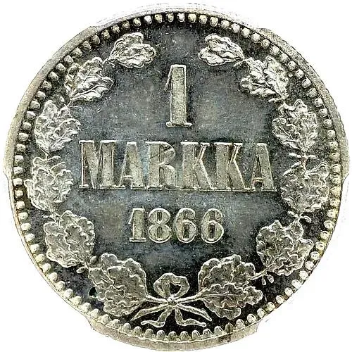 1 марка 1866, S