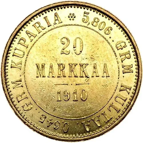 20 марок 1910, L