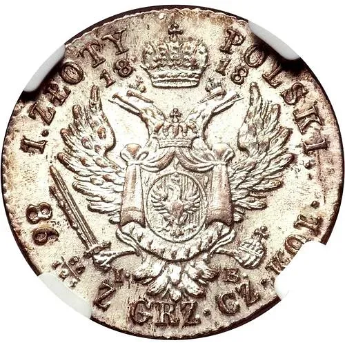 1 злотый 1818, IB