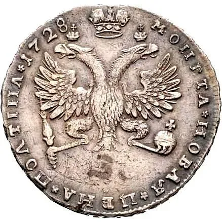 полтина 1728, "I САМОД... ВСЕРОСIСКIИ"