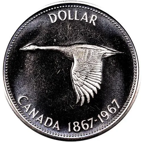 1 доллар 1967, 100 лет Конфедерации Канада [Канада]