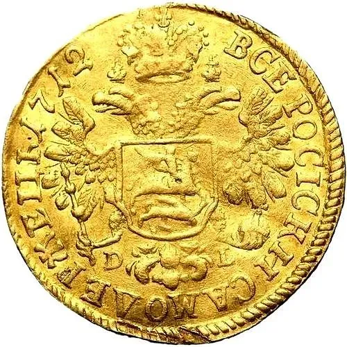 1 червонец 1712, D-L-G, голова большая