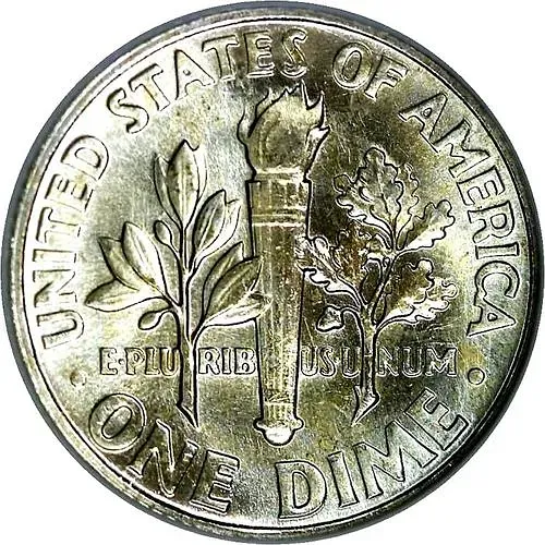 10 центов 1963, без обозначения монетного двора [США]