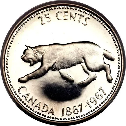 25 центов 1967, 100 лет Конфедерации Канада [Канада]