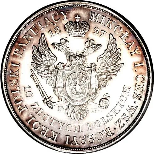 10 злотых 1827, FH